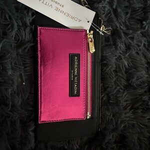 Adrienne Vittadini Fuchsia and Black Wallet